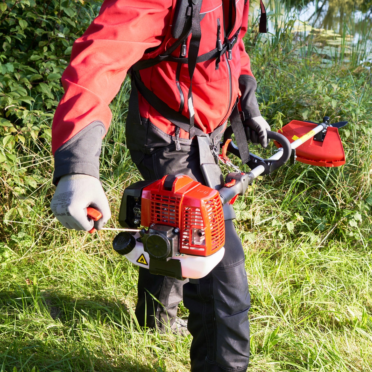 Multitool Combustion Scythe with Grass Shield solo by AL-KO 130 MT 1,2HP Power supply combustion