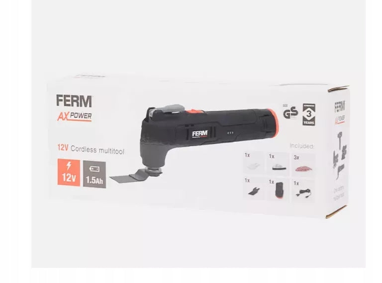 Multitool Multifunction Cordless Sander FERM 12V 1.5Ah OTM1018 Manufacturer code otm1018