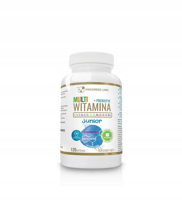 Multivitamin JUNIOR Complex Vitamins For Children 120capsules-Progress Labs Manufacturer code 5907709720152