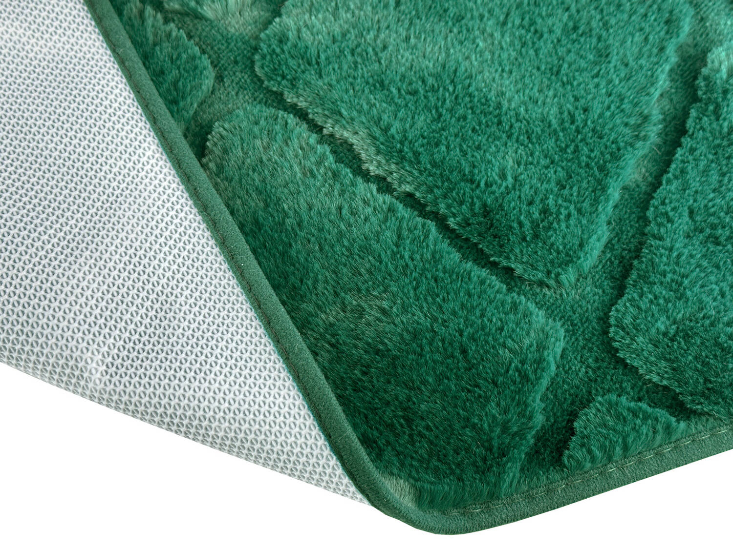 Muna Green Bathroom Rugs Anti-slip Runners Set of 3 Packaging status original
