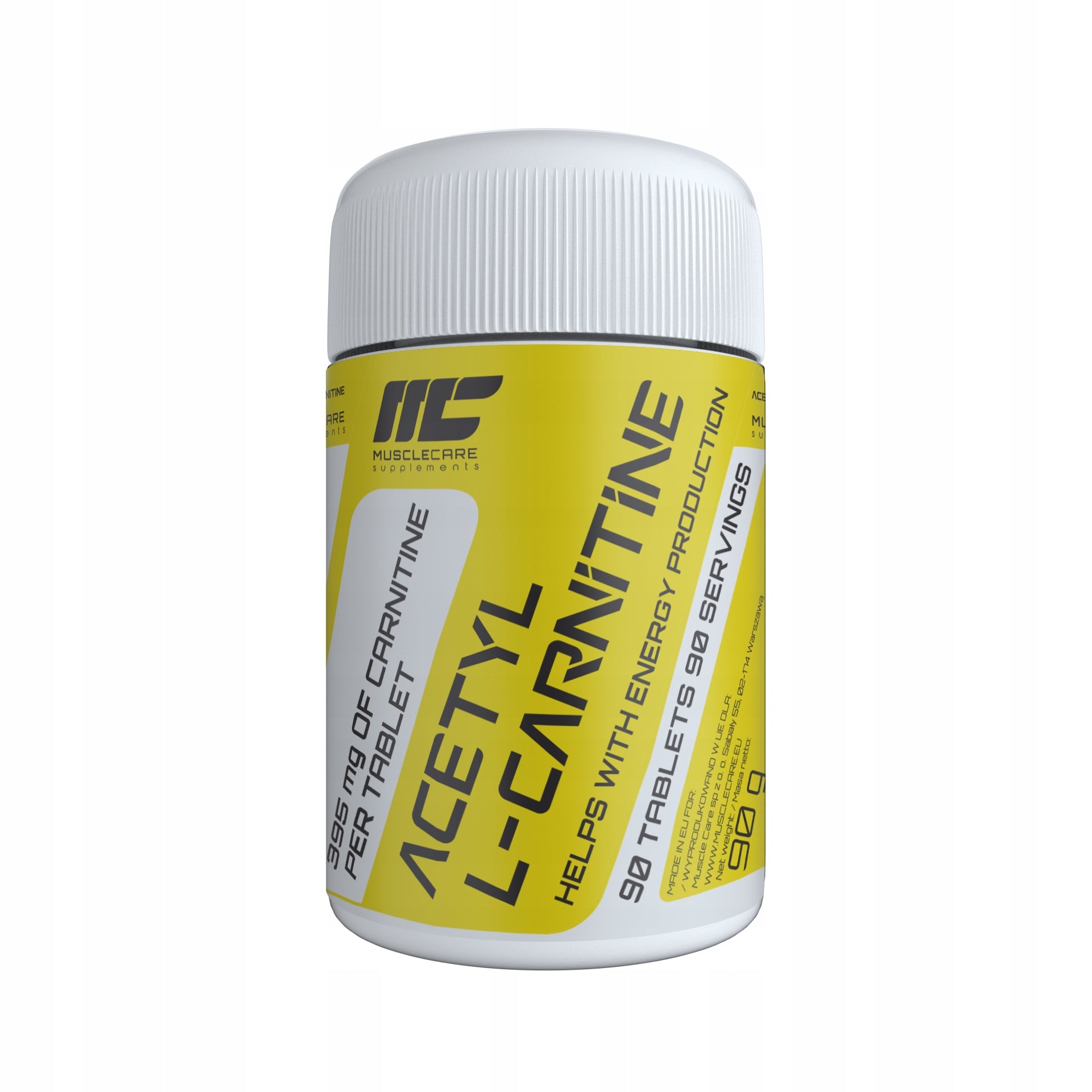 Muscle Care Acetyl Carnitine 500mg 90 tab Expiration date at least six months from the date of purchase