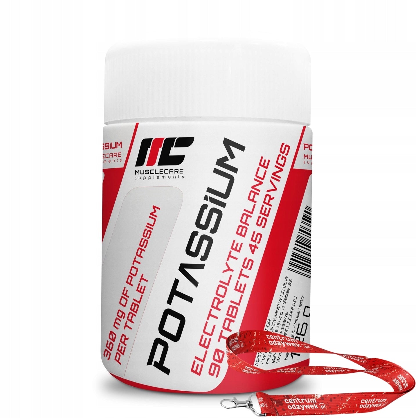 Muscle Care Potassium - 90 tablets Expiration date at least six months from the date of purchase