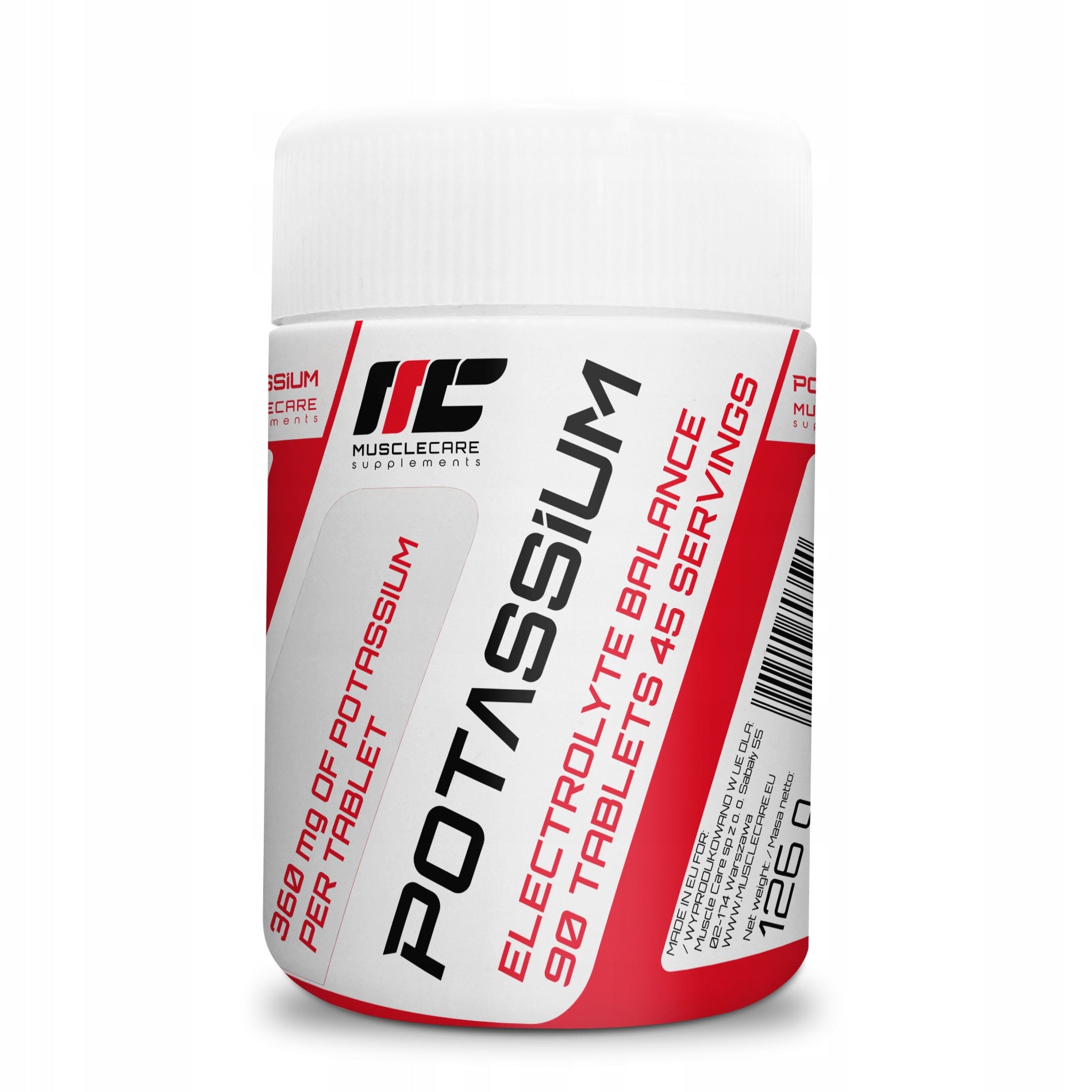 Muscle Care Potassium - 90 tablets