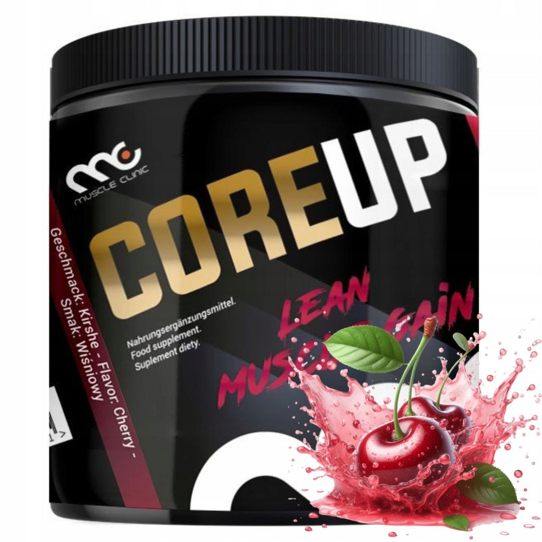 Muscle Clinic CoreUP 300g cherry creatine cordyceps fenugreek monohydrate