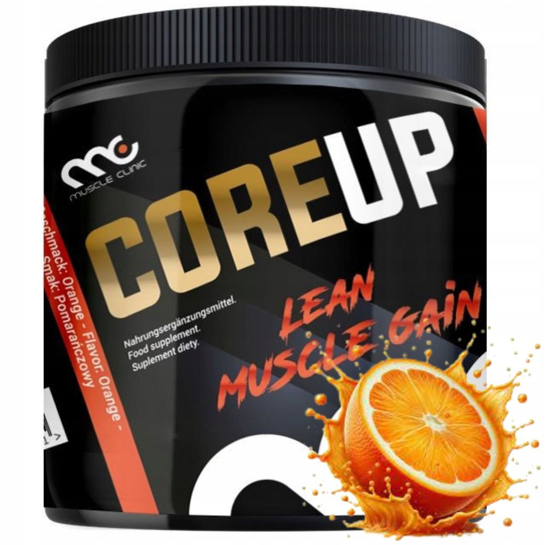 Muscle Clinic CoreUP 300g orange creatine cordyceps fenugreek monohydr