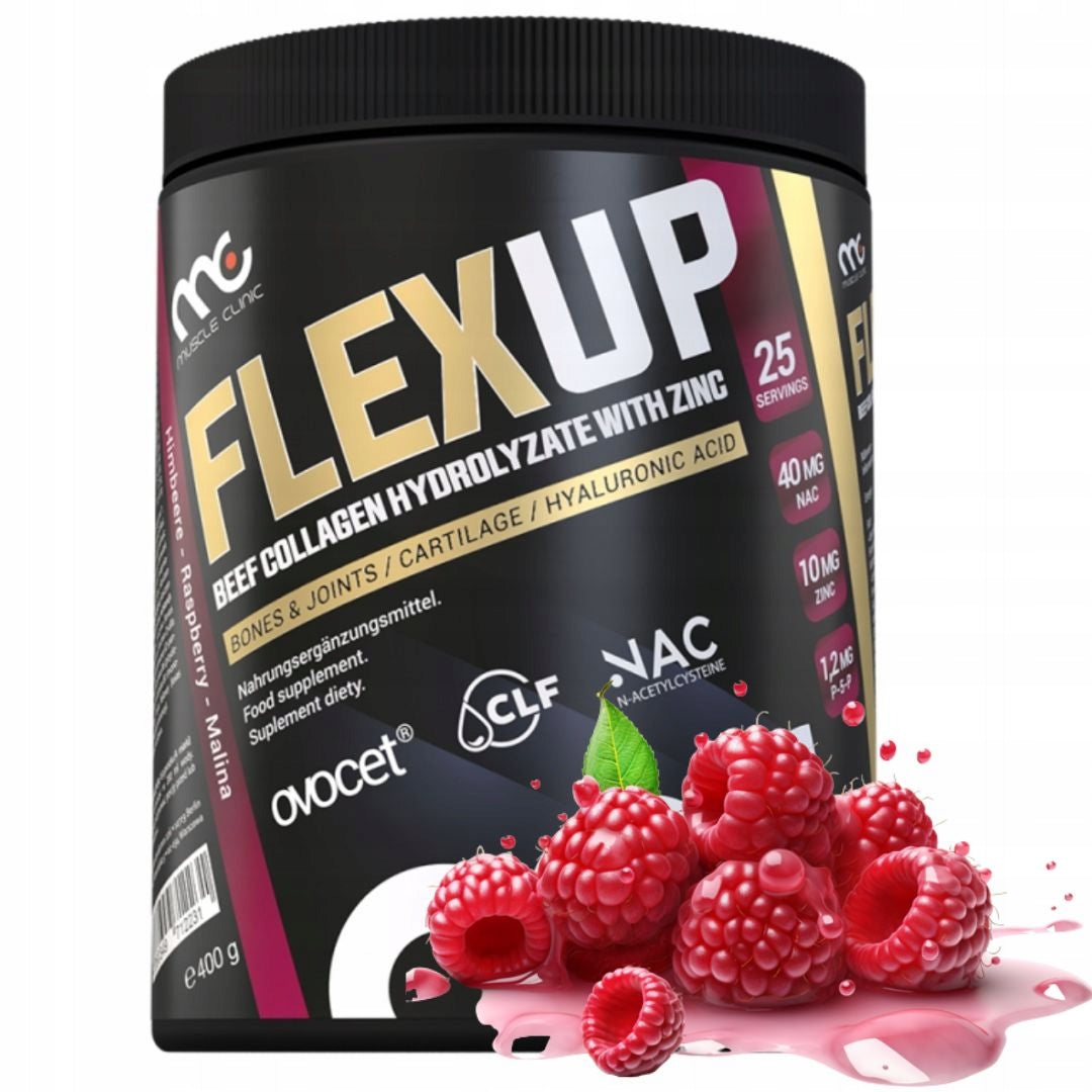 Muscle Clinic Flex Up 400 g FlexUp raspberry collagen joints hair colla skin