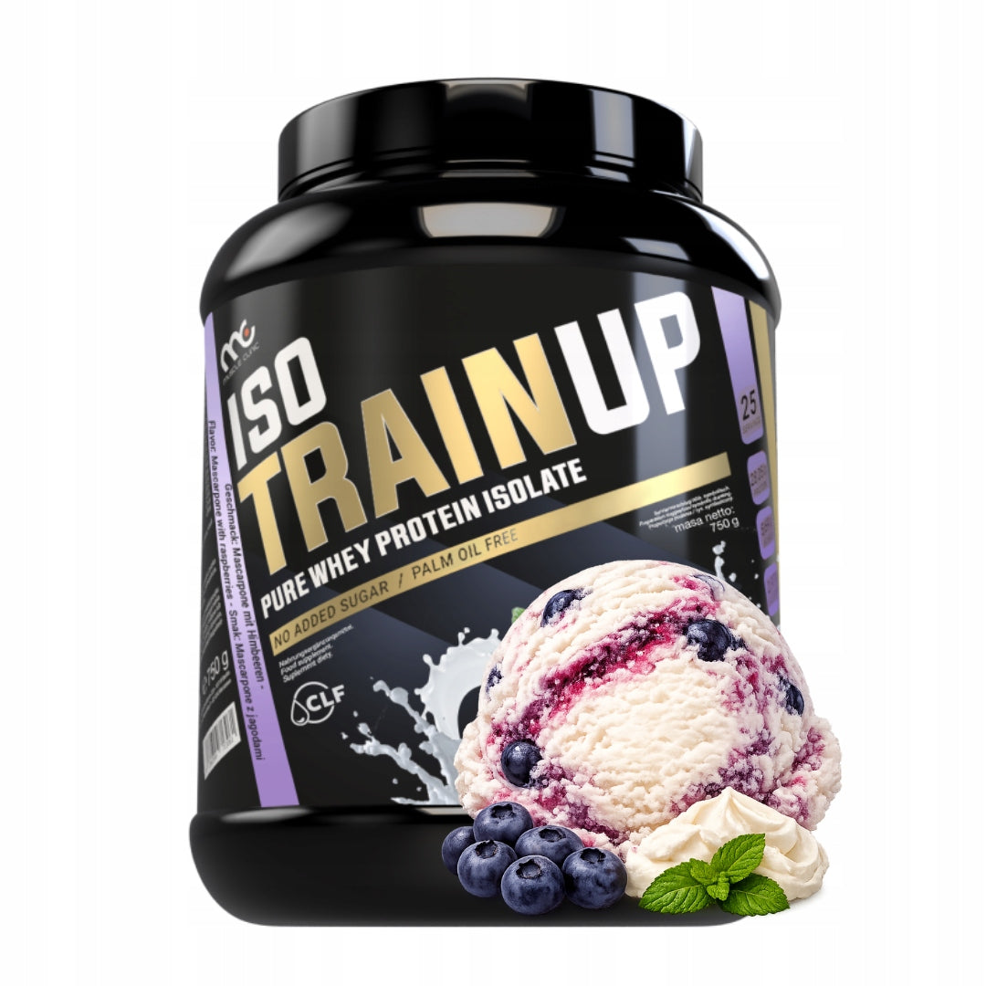 Muscle Clinic Iso Train Up 750g WPI mascarpone protein isolate with berries