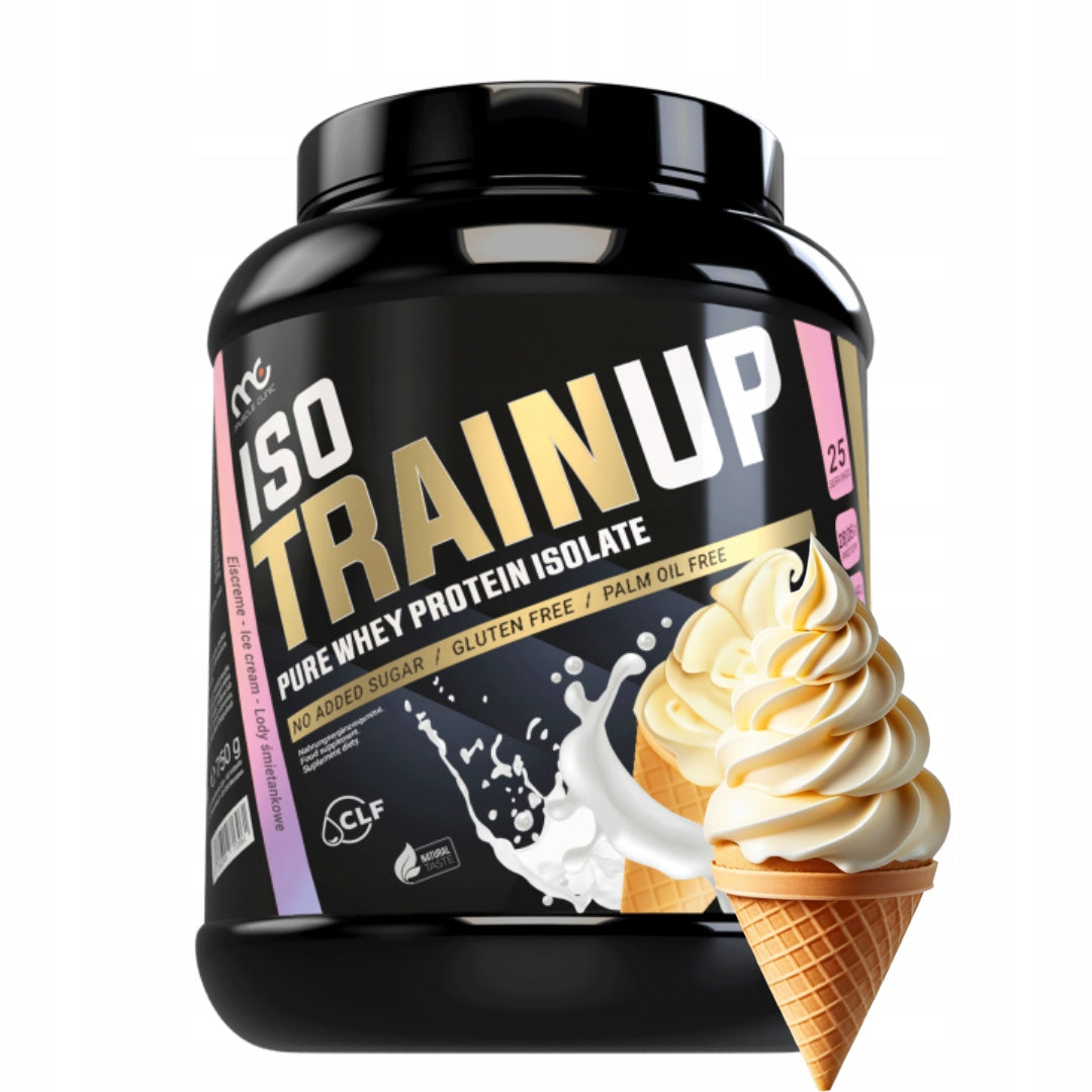 Muscle Clinic Iso Train Up 750g WPI protein isolate cream ice cream