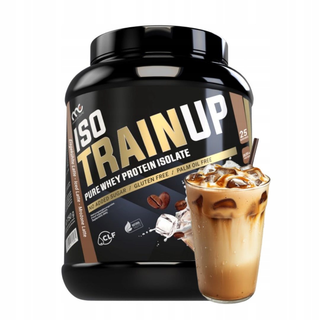 Muscle Clinic Iso Train Up 750g WPI protein isolate frozen latte