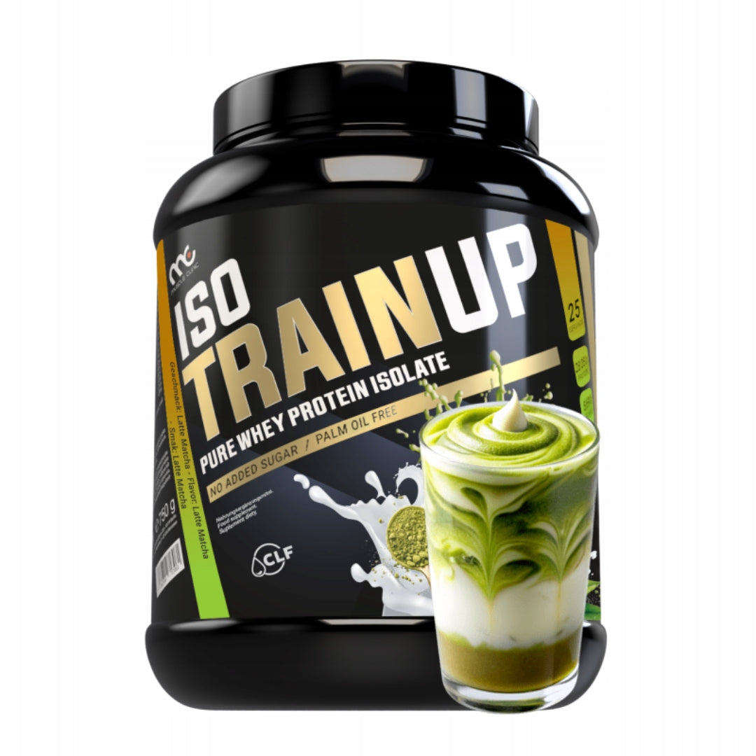 Muscle Clinic Iso Train Up 750g WPI protein isolate latte matcha