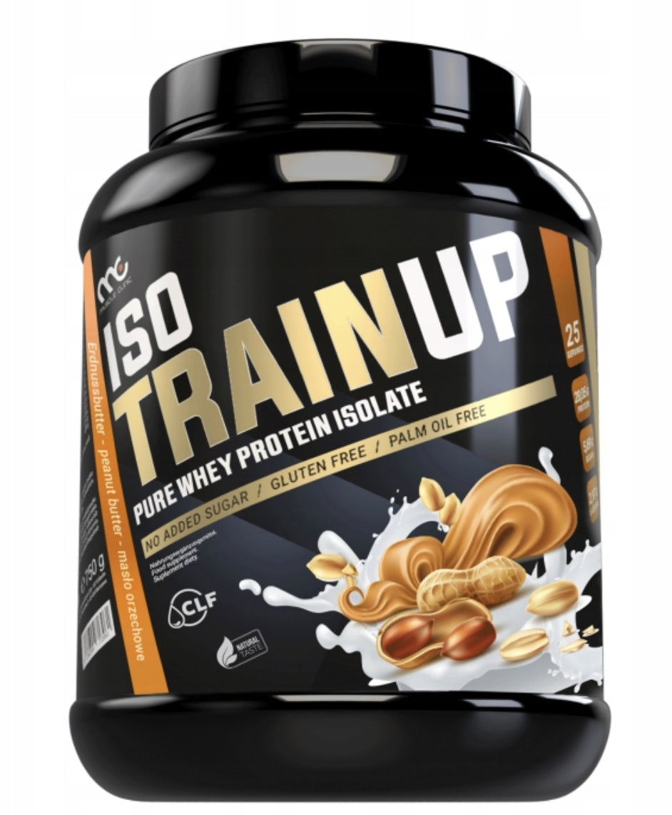Muscle Clinic Iso Train Up 750g whey protein isolate peanut paste