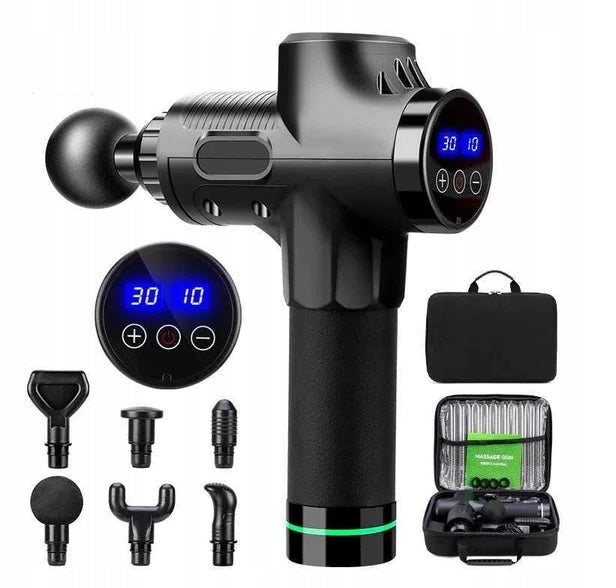Muscle Massage Gun Vibrating Massager Handheld Wireless (E069) Color black