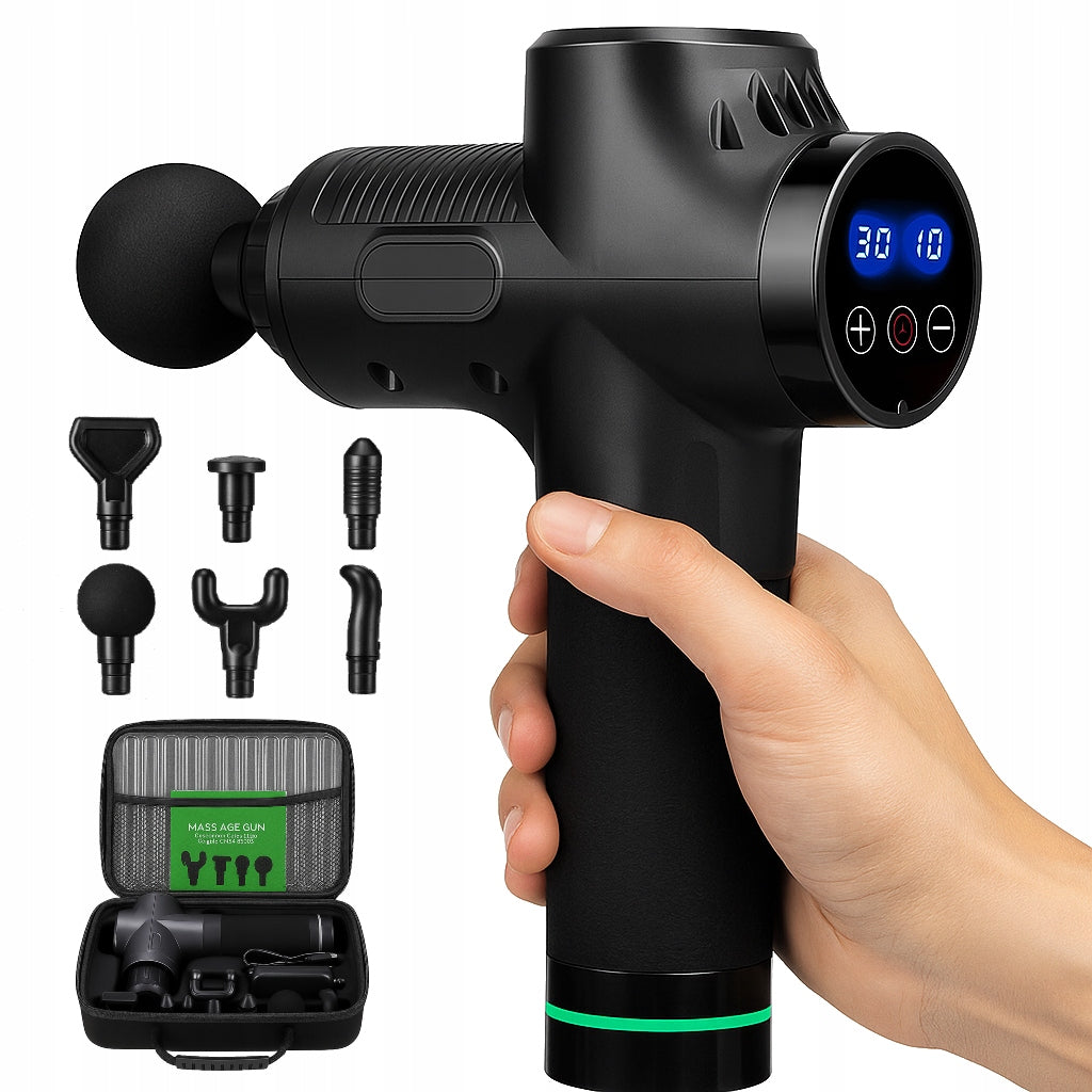 Muscle Massage Gun Vibrating Massager Handheld Wireless (E069)