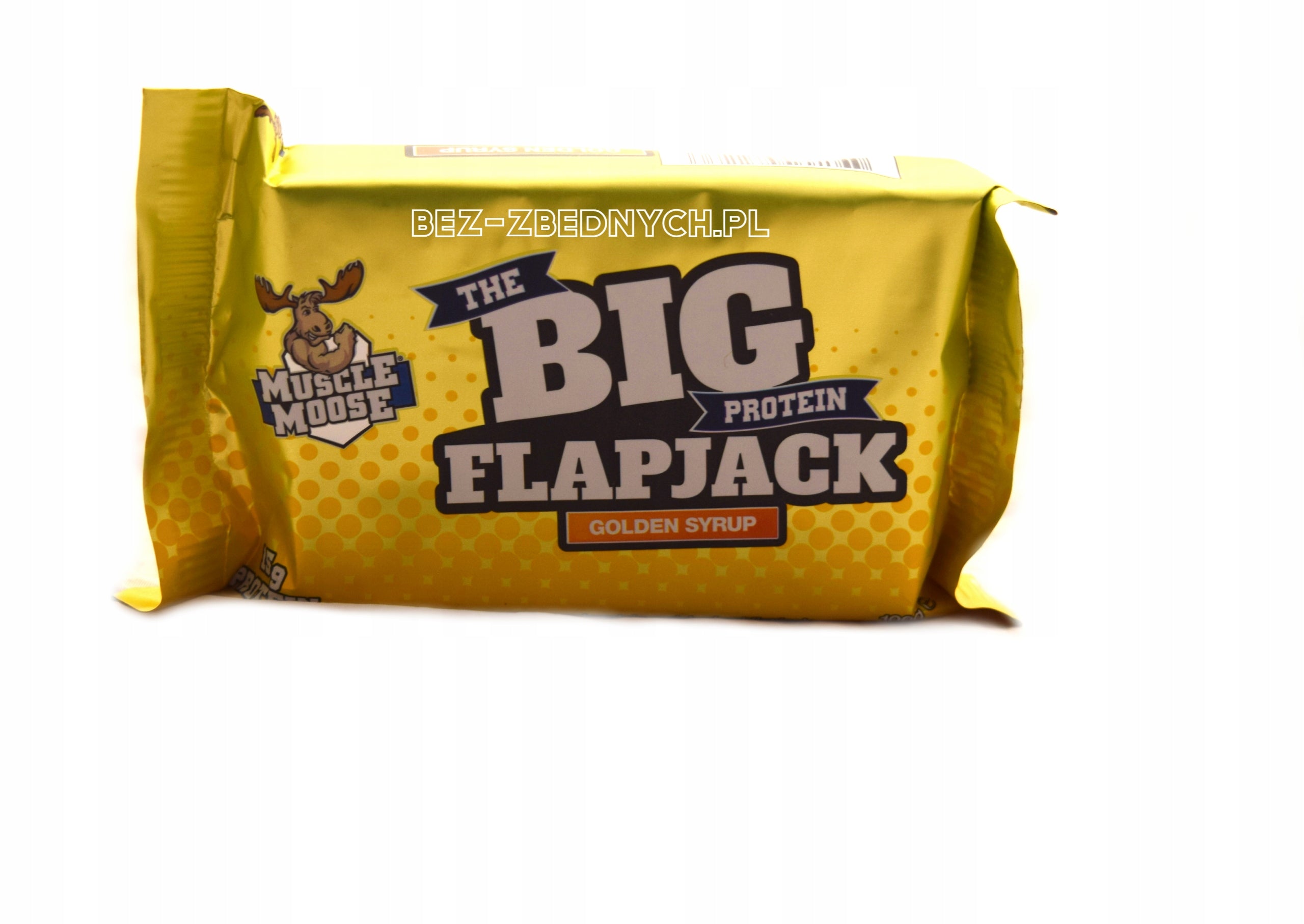 Muscle Moose Big Protein Flapjack 100g ENERGY BAR GOLDEN VEGETARIAN SYRUP