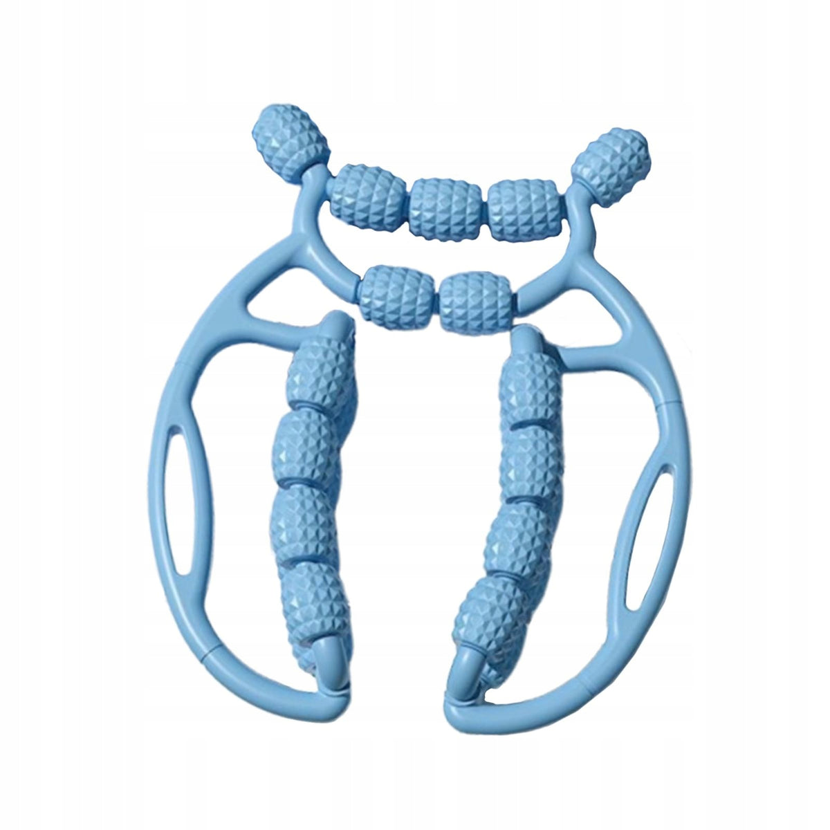 Muscle Relax Roller Massagers 23 Wheels Handheld Manual Massage Roller Blue
