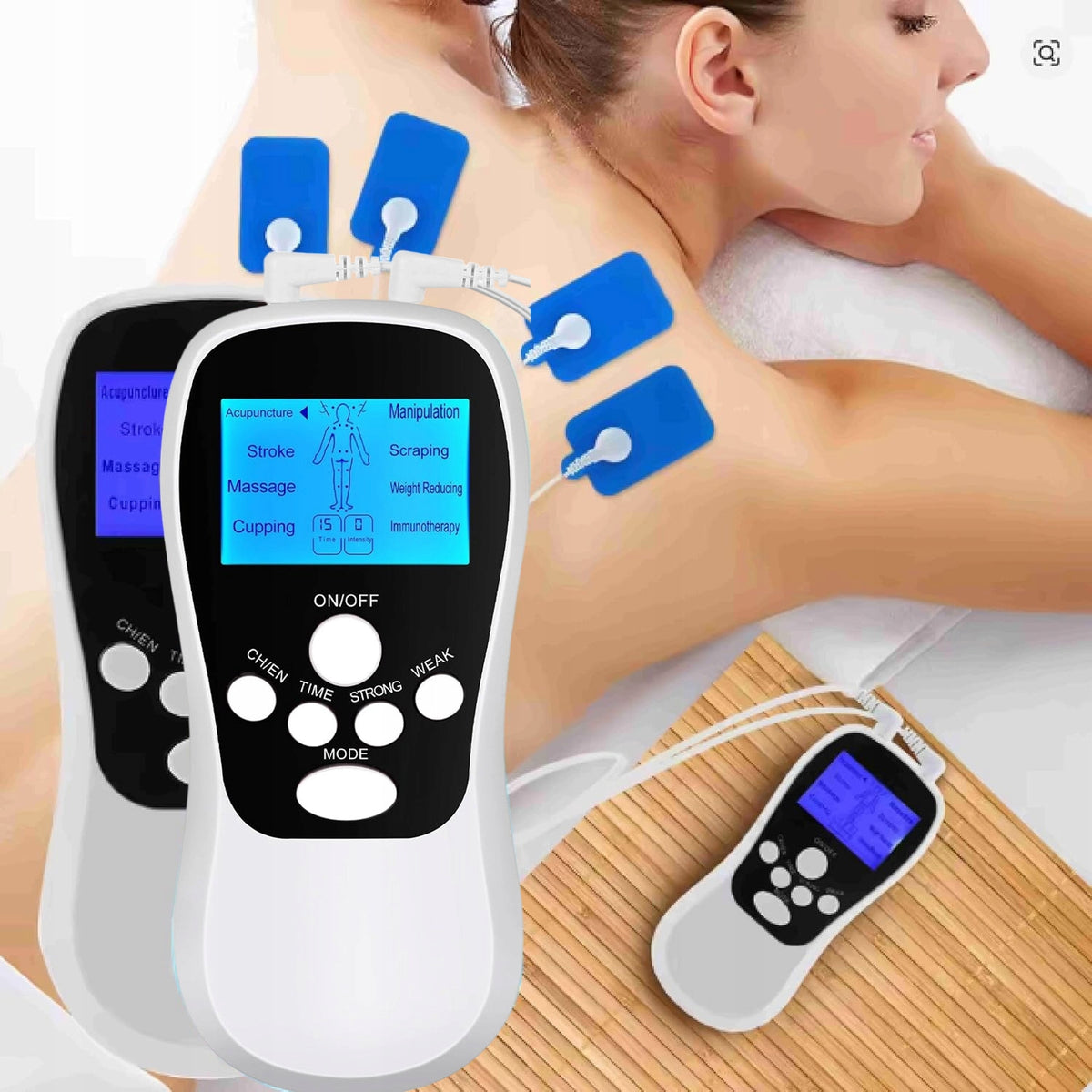 Muscle and Nerve Electrostimulator TENS EMS 8 Modes And 15 Intensity Packaging status original