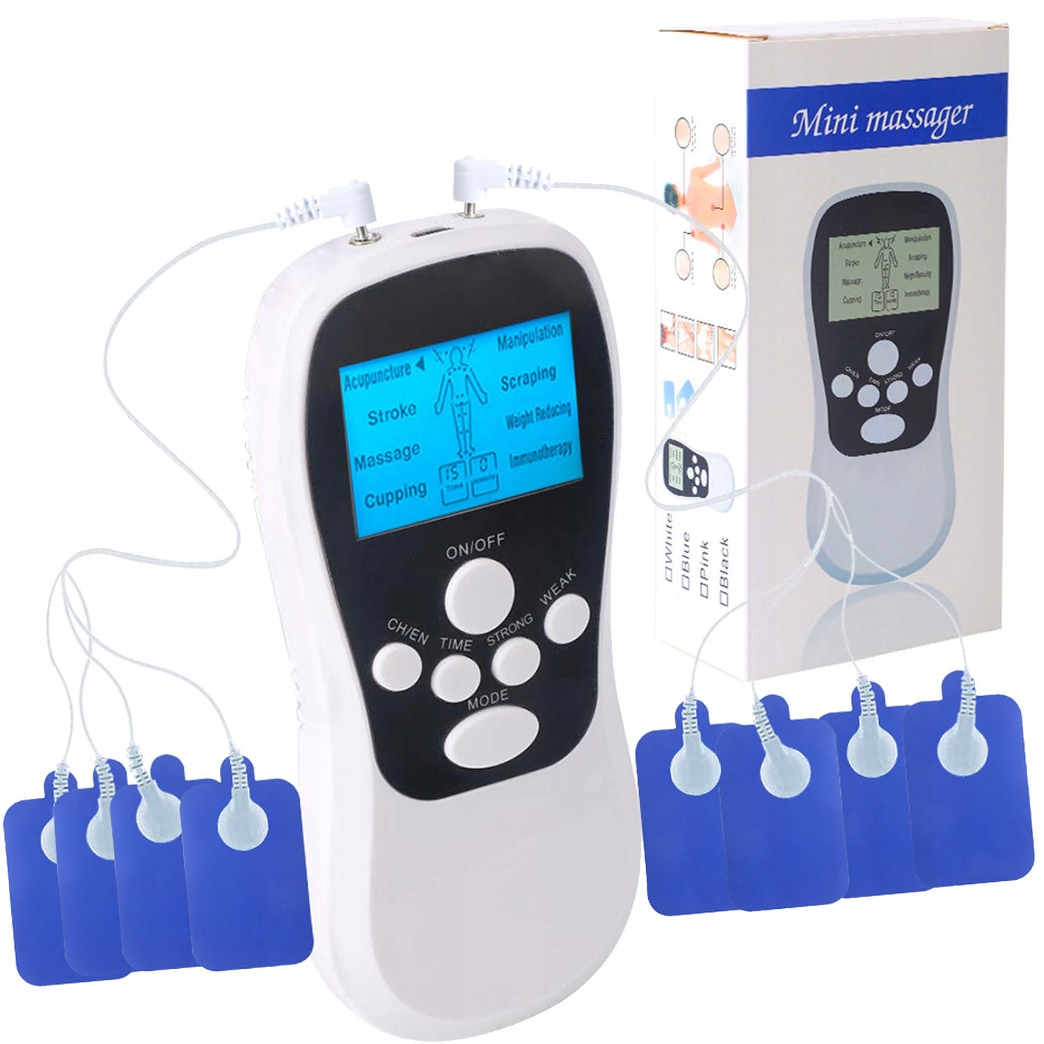 Muscle and Nerve Electrostimulator TENS EMS 8 Modes And 15 Intensity