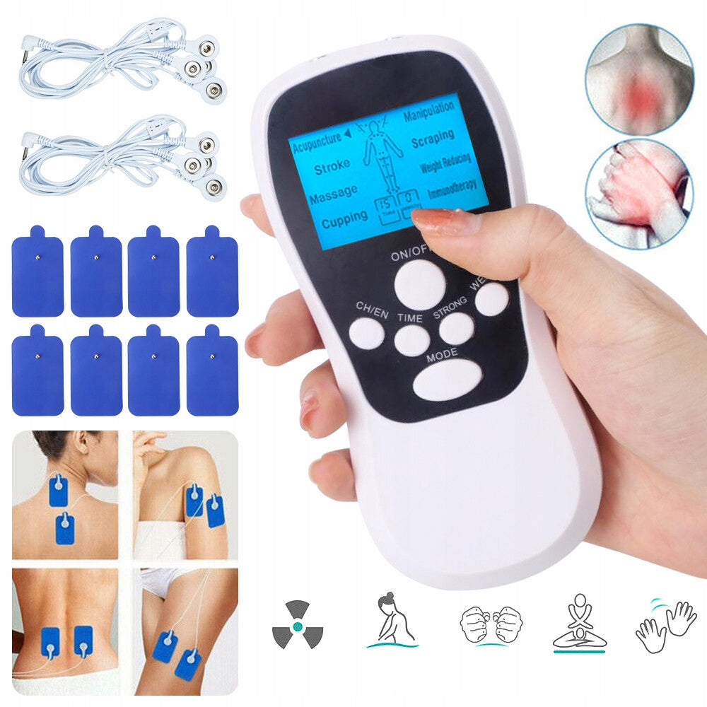 Muscle and Nerve Electrostimulator TENS EMS MASS 8 programs massager massage