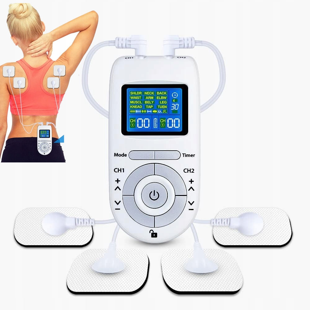 Muscle and nerve electrostimulator MASSAGER TENS EMS stimulator SET