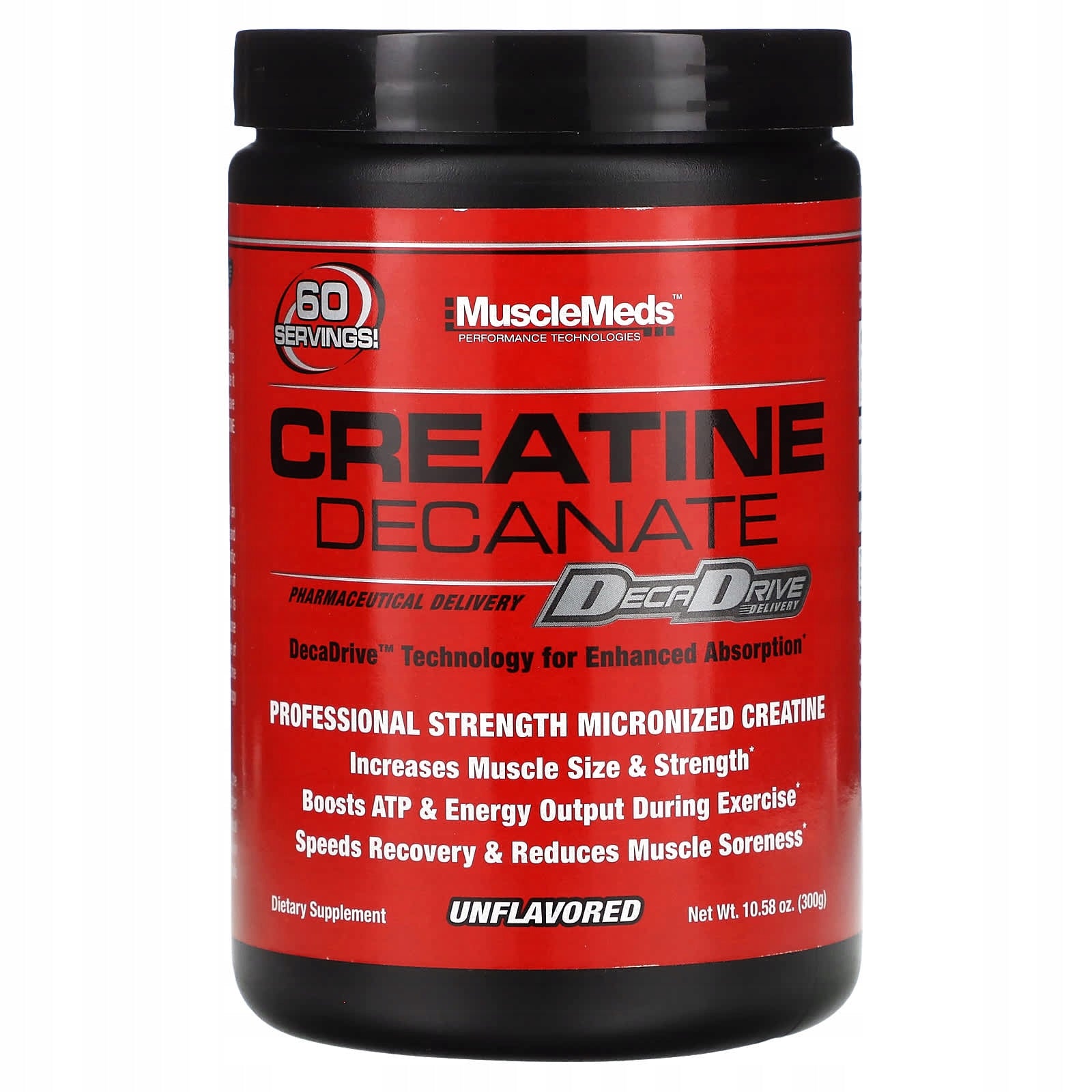 MuscleMeds, Creatine decanoate, non-aromatized, 300 g