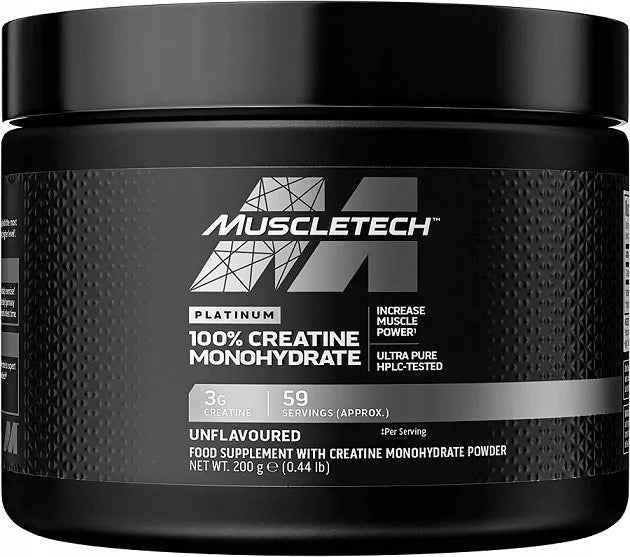 MuscleTech PLATINUM 100% Creatine Monohydrate 200g CREATINE MONOHYDRATE STRENGTH