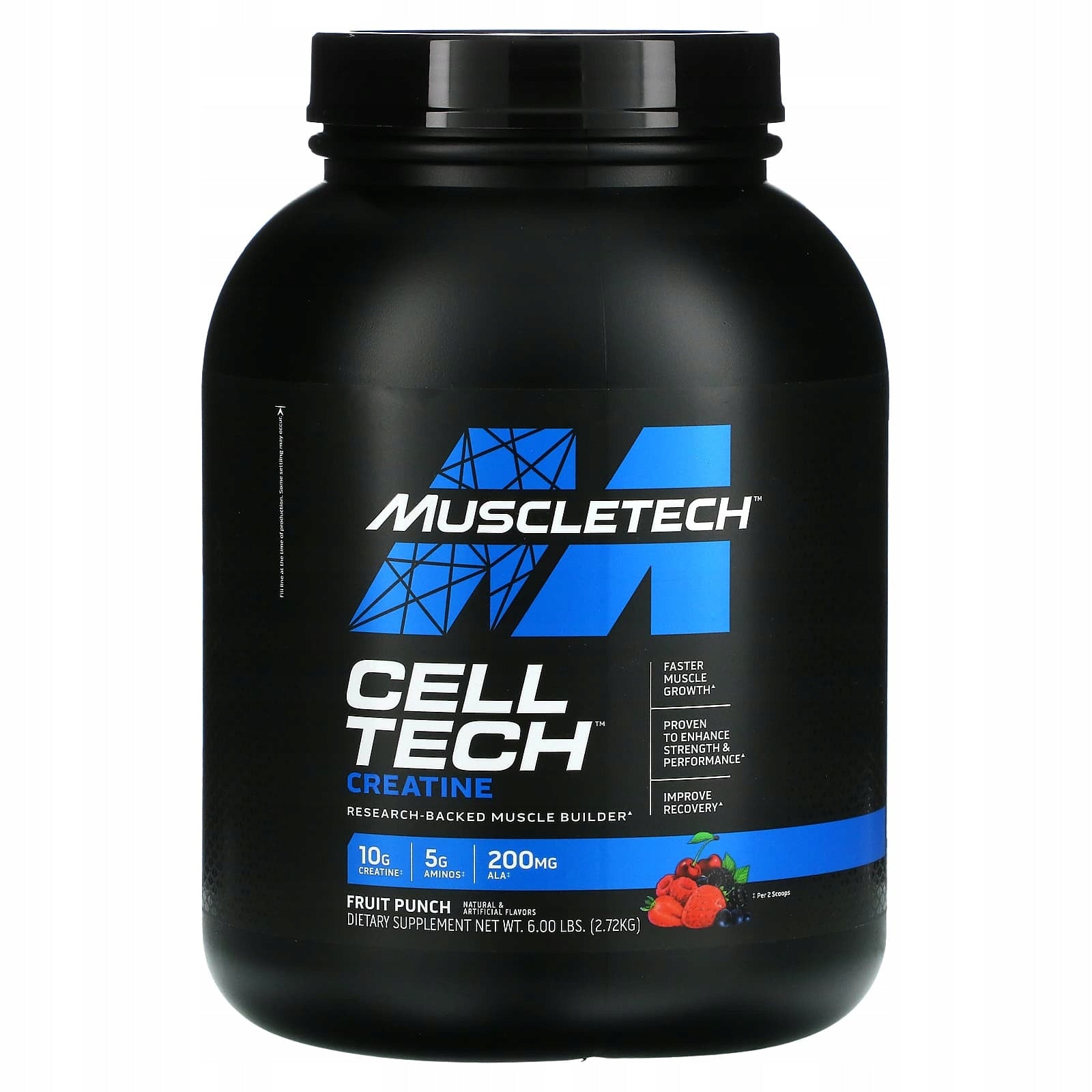 MuscleTech, Performance Series, CELL-TECH Creatine, fruit punch, 2,72 kg