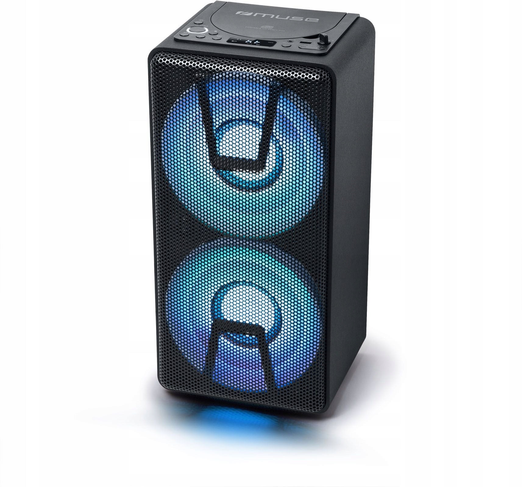 Muse M-1820 DJ - Portable CD Player with Bluetooth and Rechargeable Battery Functions audio files support