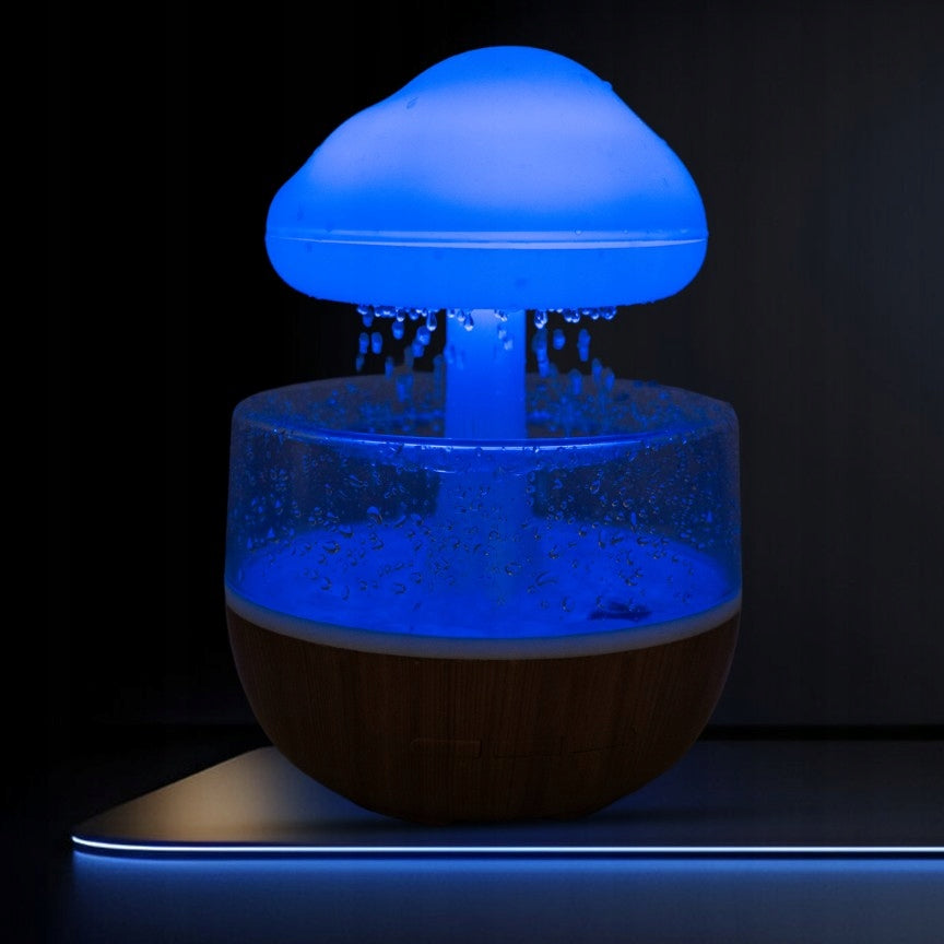 Mushroom Air Humidifier - Rain Cloud Diffuser Effect Batteries included no