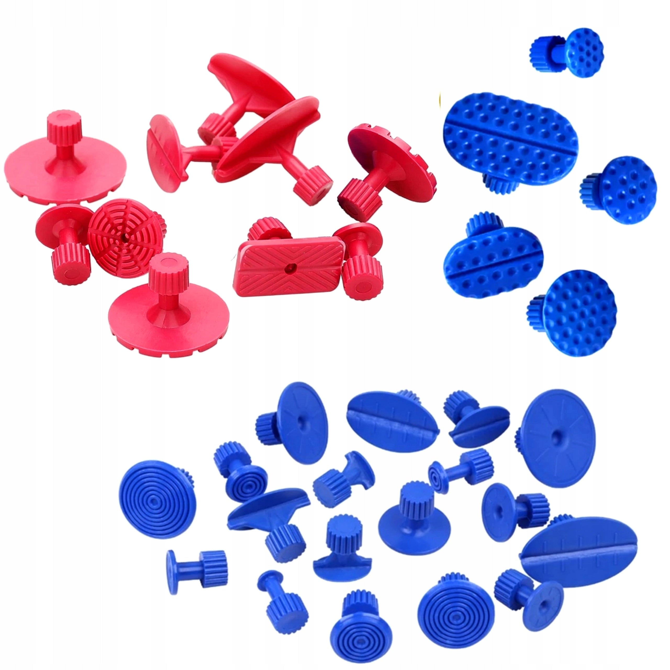 Mushroom adapters pdr blue black for pulling out body dents