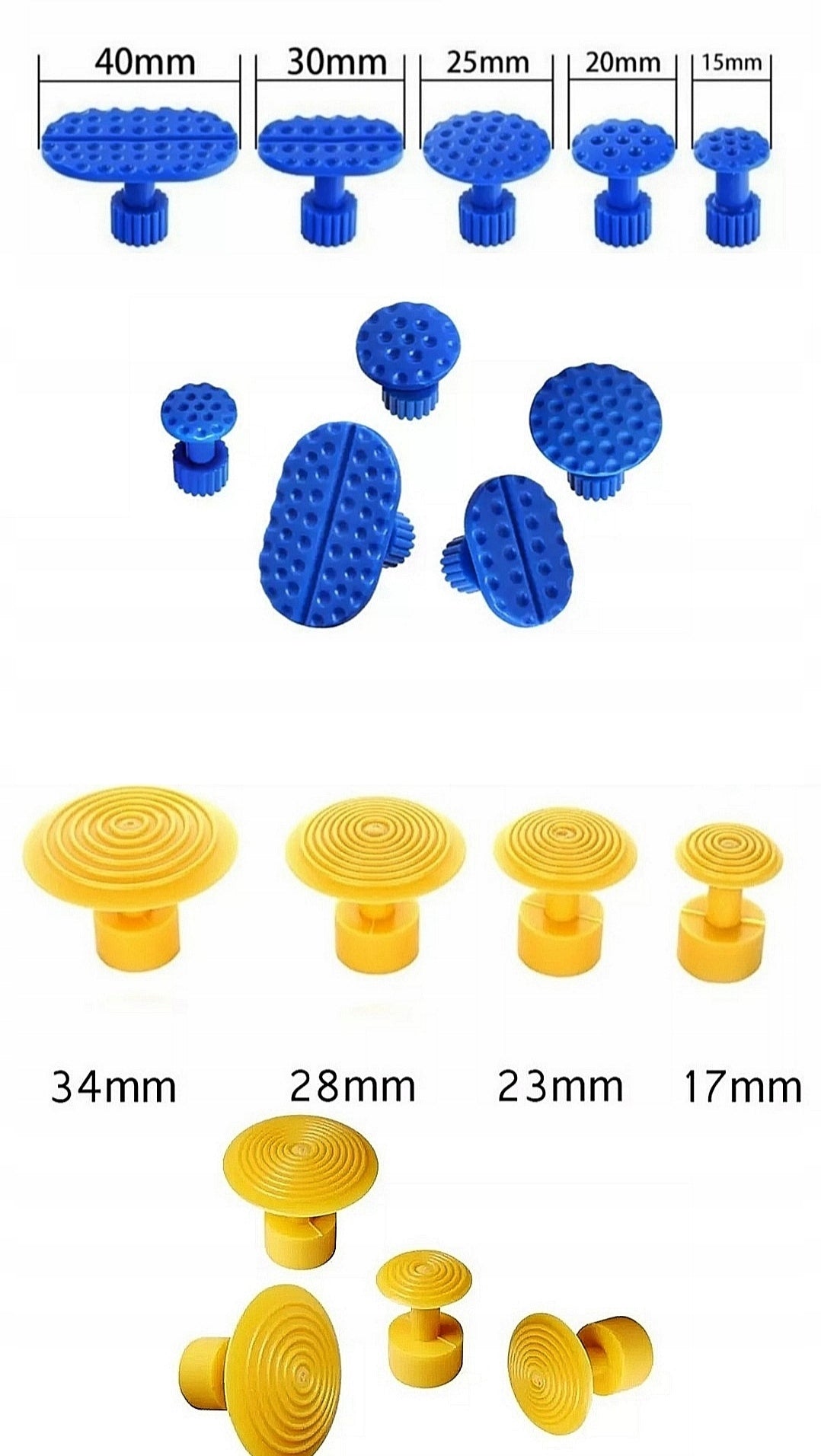 Mushroom adapters tipy pdr dent removal kit 21 pcs EAN (GTIN) 5904978343327