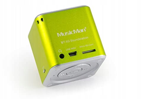 MusicMan Portable Mini Bluetooth Speaker Technaxx BT-X2 Green 3 W HIT! EAN (GTIN) 4260101739292