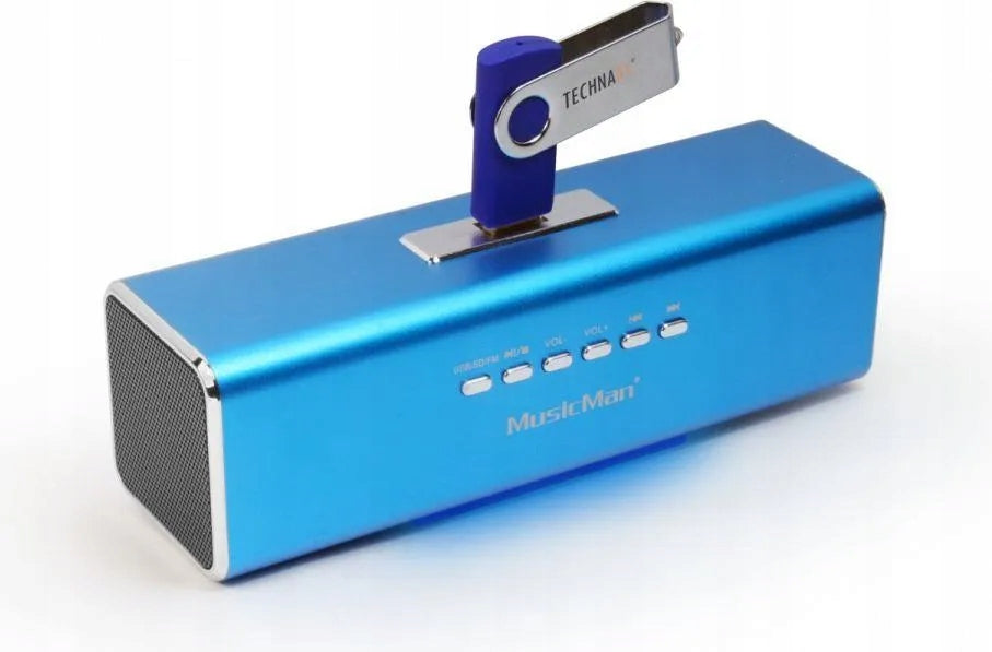 Musicman MA stereo speaker, MP3, radio, MicroSD input, USB connector, Aku.