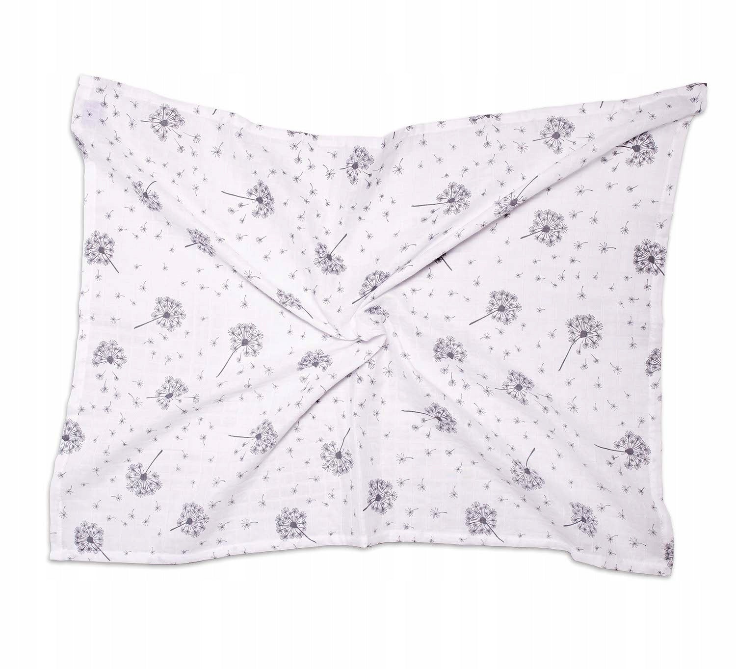 Muslin Diaper 100x75 Swaddle DANDELIONS JUKKI Brand Jukki