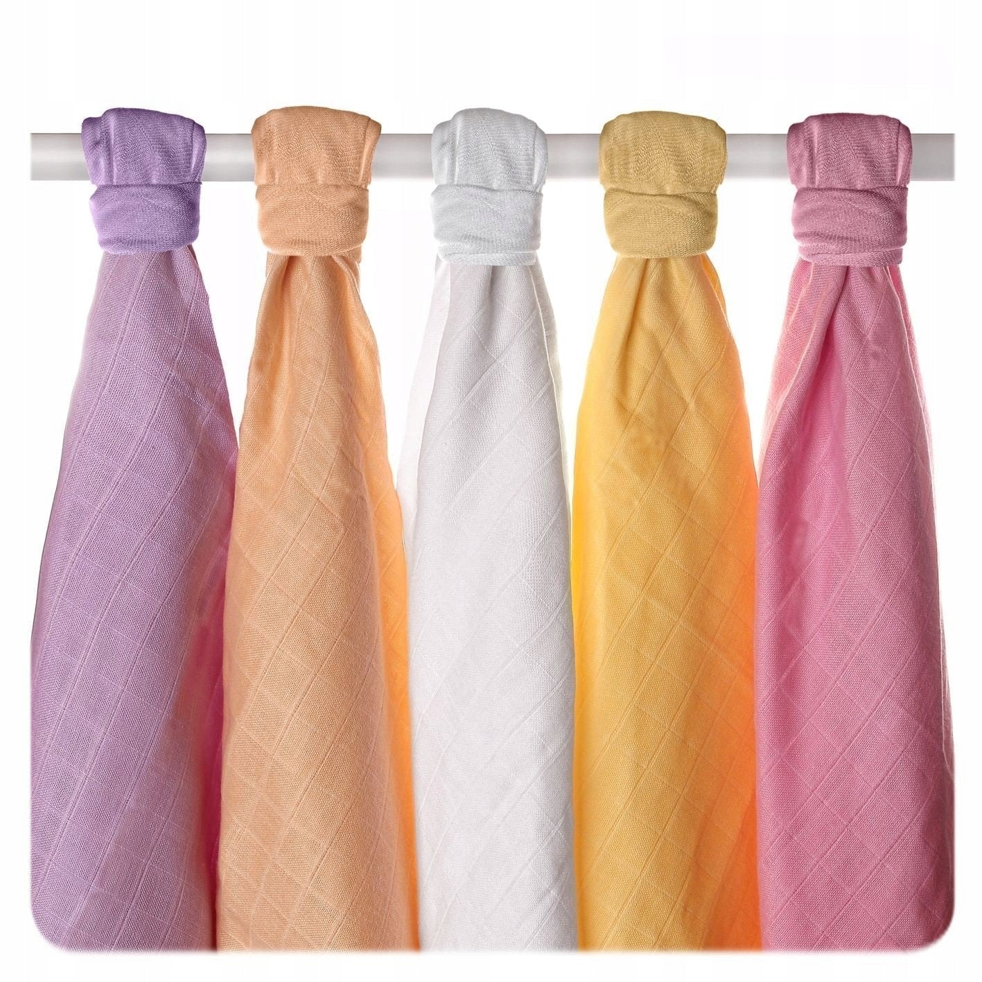 Muslin Diapers Old Times Organic Cotton 70x70 - 5 Pcs Pastel