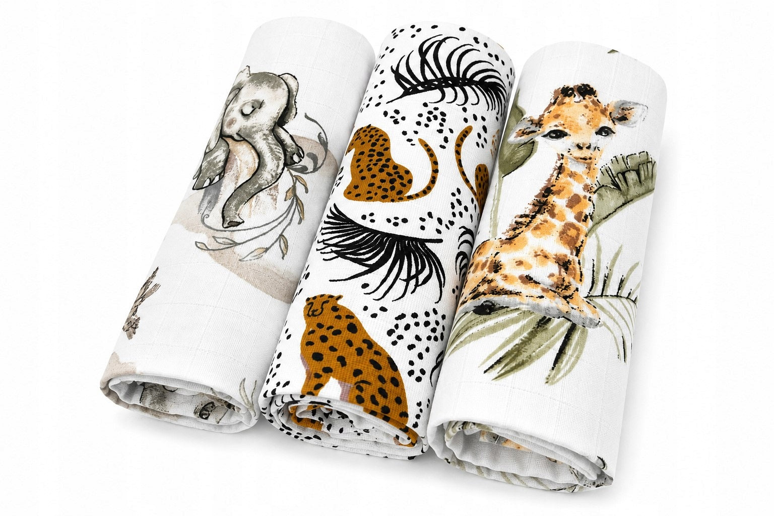 Muslin diapers 3 pcs PREMIUM DIAPERS 60x80cm POLISH PRODUCT - 2033 Packaging status original