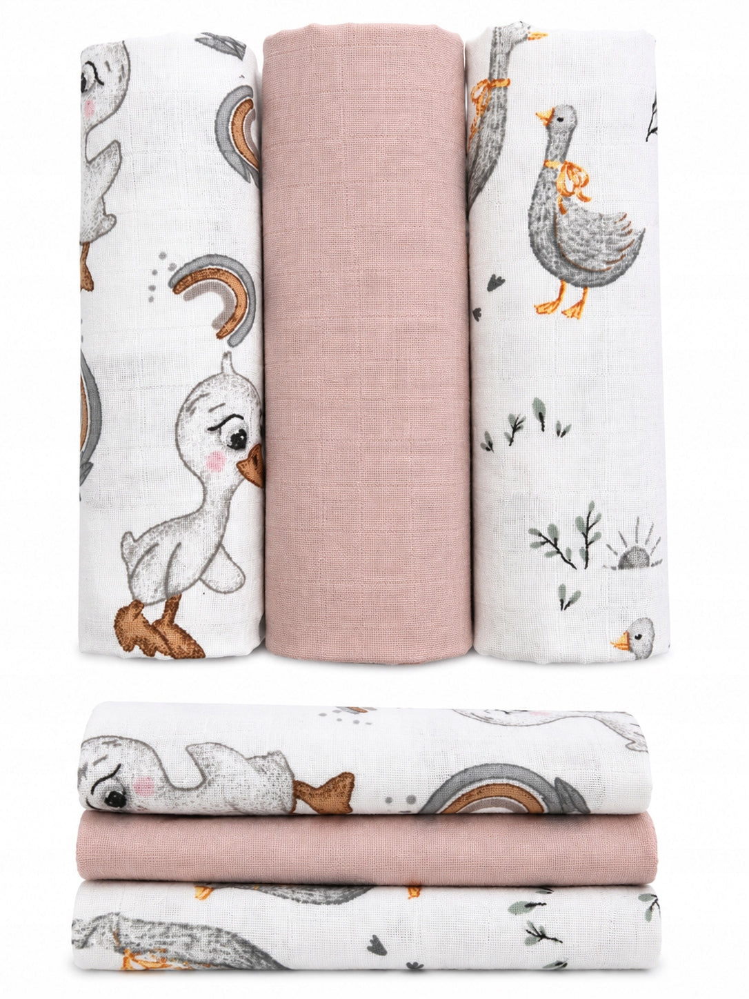 Muslin diapers 3 pcs PREMIUM DIAPERS 60x80cm POLISH PRODUCT - 2040 Packaging status original