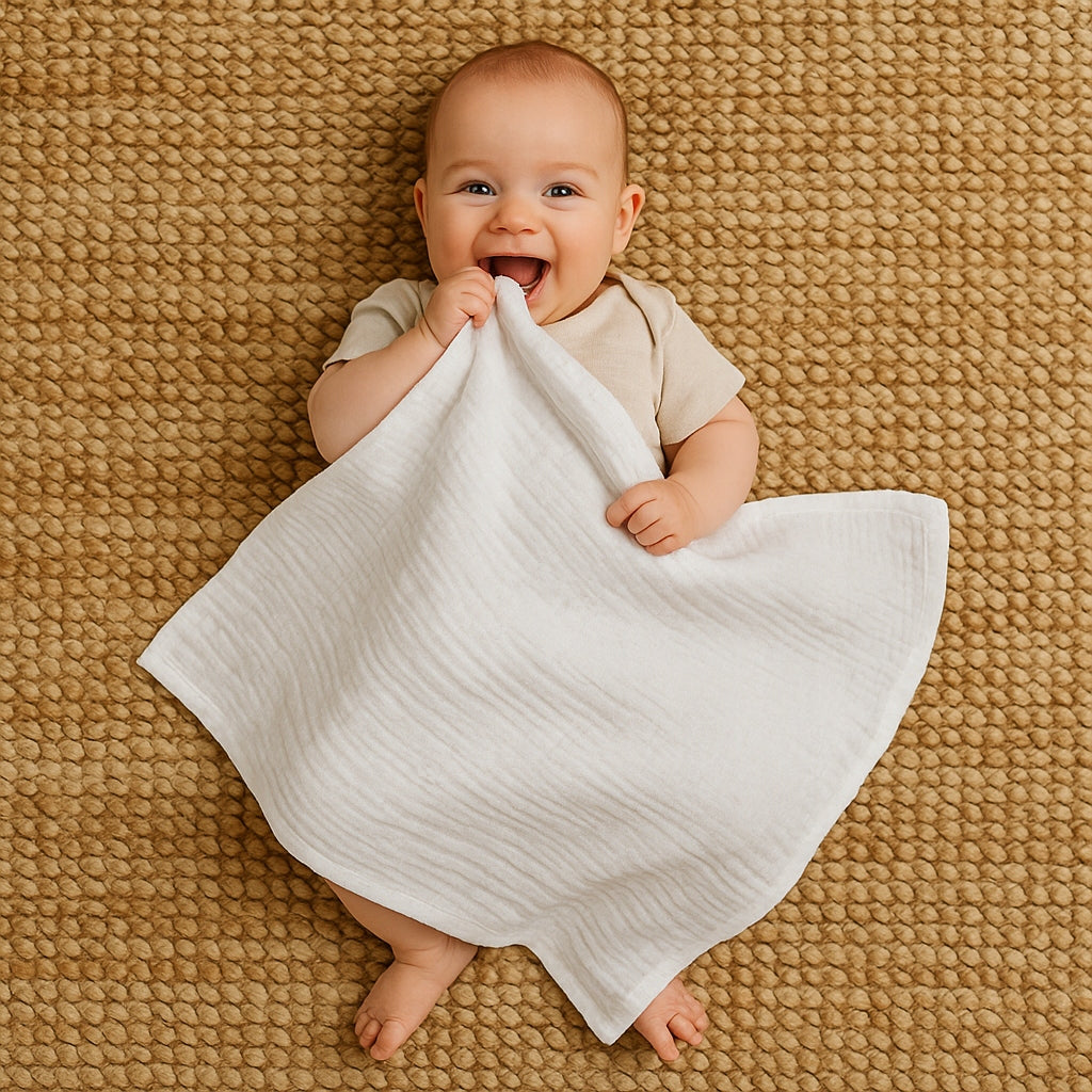 Muslin diapers beige boho 30x30cm, 3 pcs. colorful, downpours, wipes Manufacturer code PROD-MUS-30X30