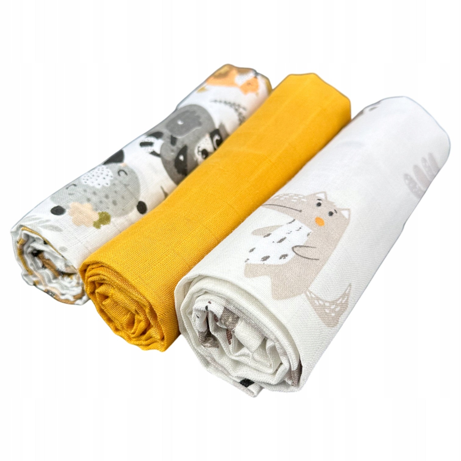 Muslin diapers large Plumeri 3x 70×70 cm – larger size, comfort