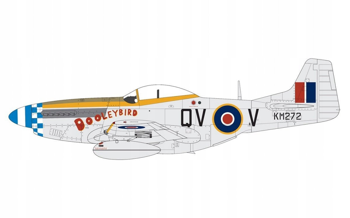 Plastikinis surenkamas modelis Airfix North American Mustang Mk.IV / P-51K Mustang, 1/48, A05137