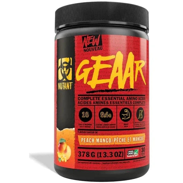 Mutant GEAAR Peach Mango Powder 378g Expiration date at least 3 months from the date of purchase