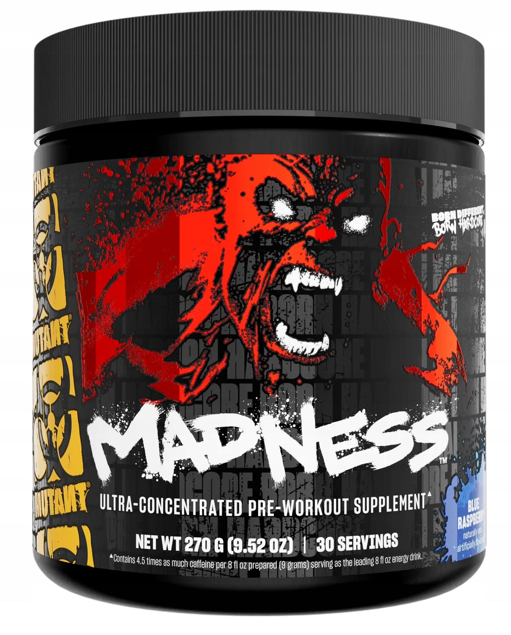 Mutant Madness 270g Citrulline Caffeine Pre-workout Berry Capacity