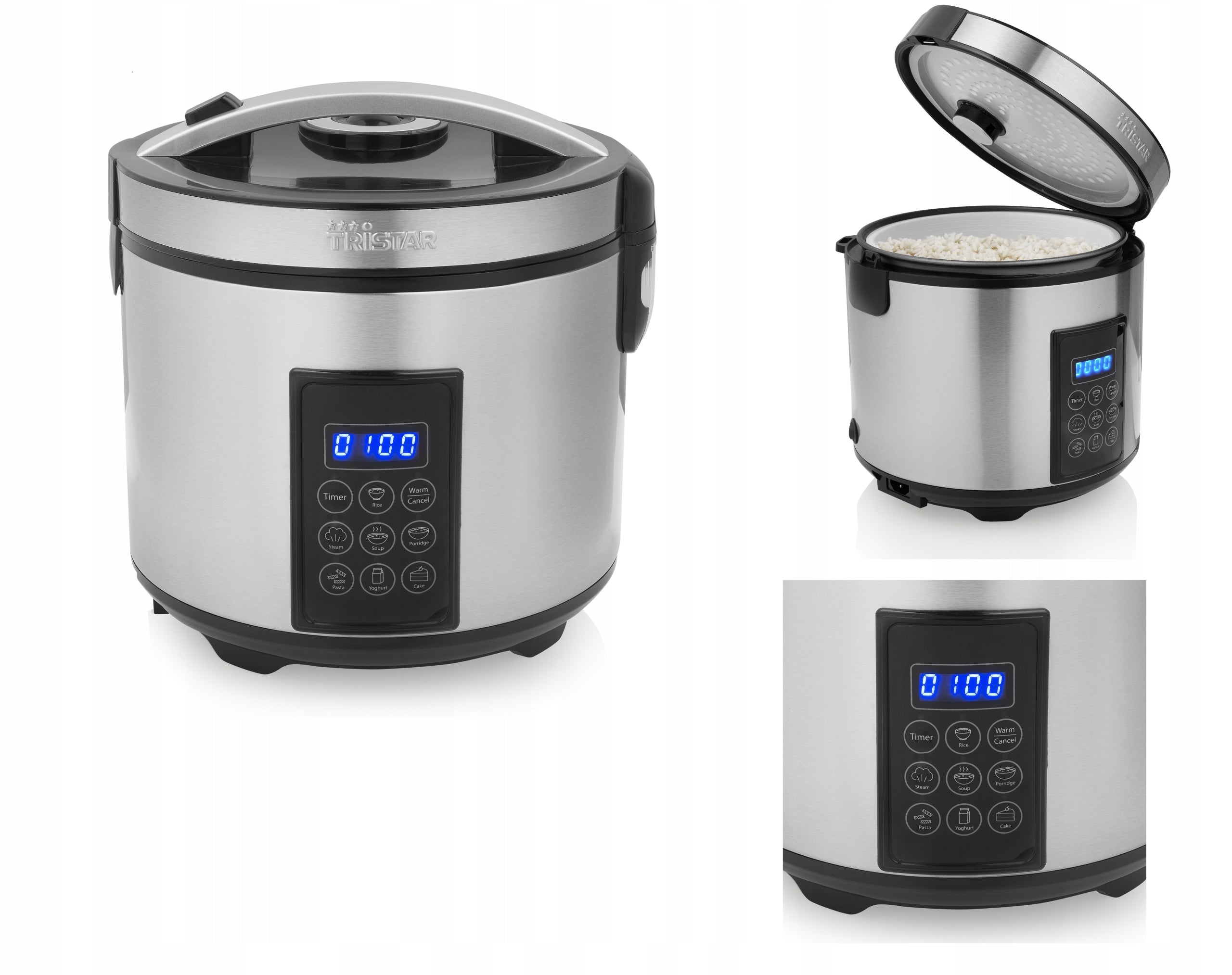Muticooker Tristar RK-6138 silver 900 W Manufacturer code RK-6138
