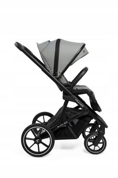Muuvo Slick 2.0 Stroller Light Grey Color shades of gray and silver