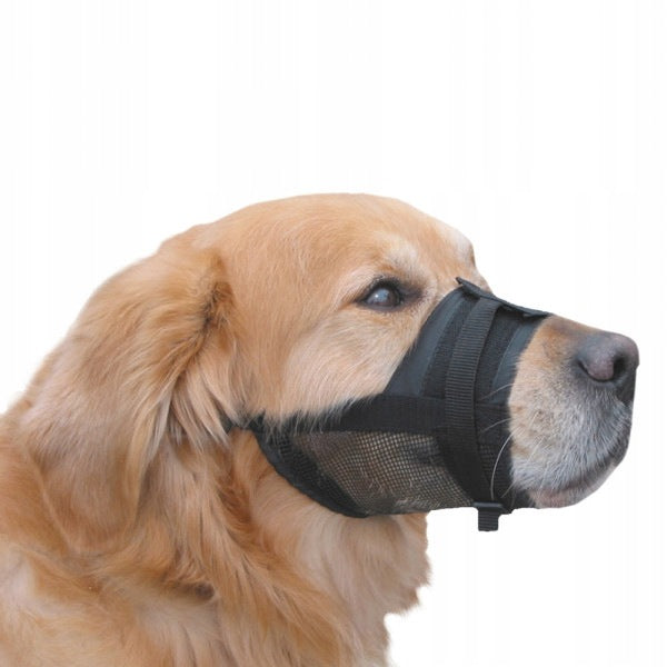 Muzzle adjustable Nobby - nylon muzzle for dog 0; 13-16 cm black