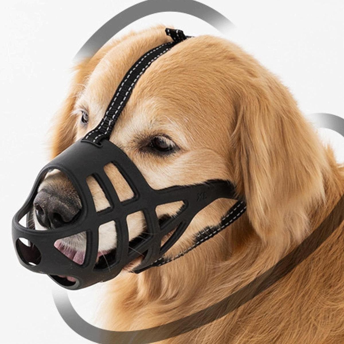 Muzzle for Dog Anti Barking Breathable Training Soft Drinkable for Medium S