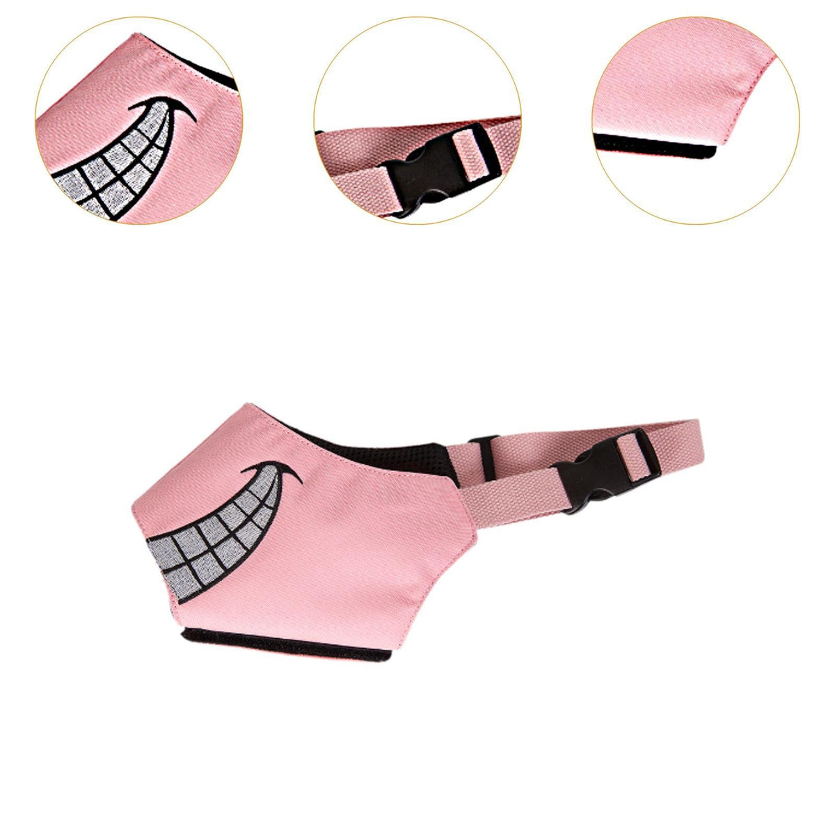 Muzzle for Dog Breathable Anti Biting Barking Comfortable Dog L Pink Packaging status original