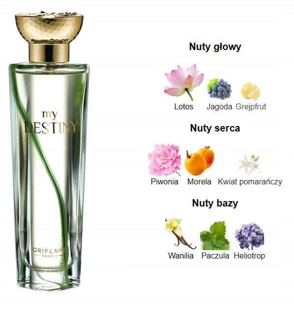 My Destiny Oriflame Eau de Parfum Packaging status original