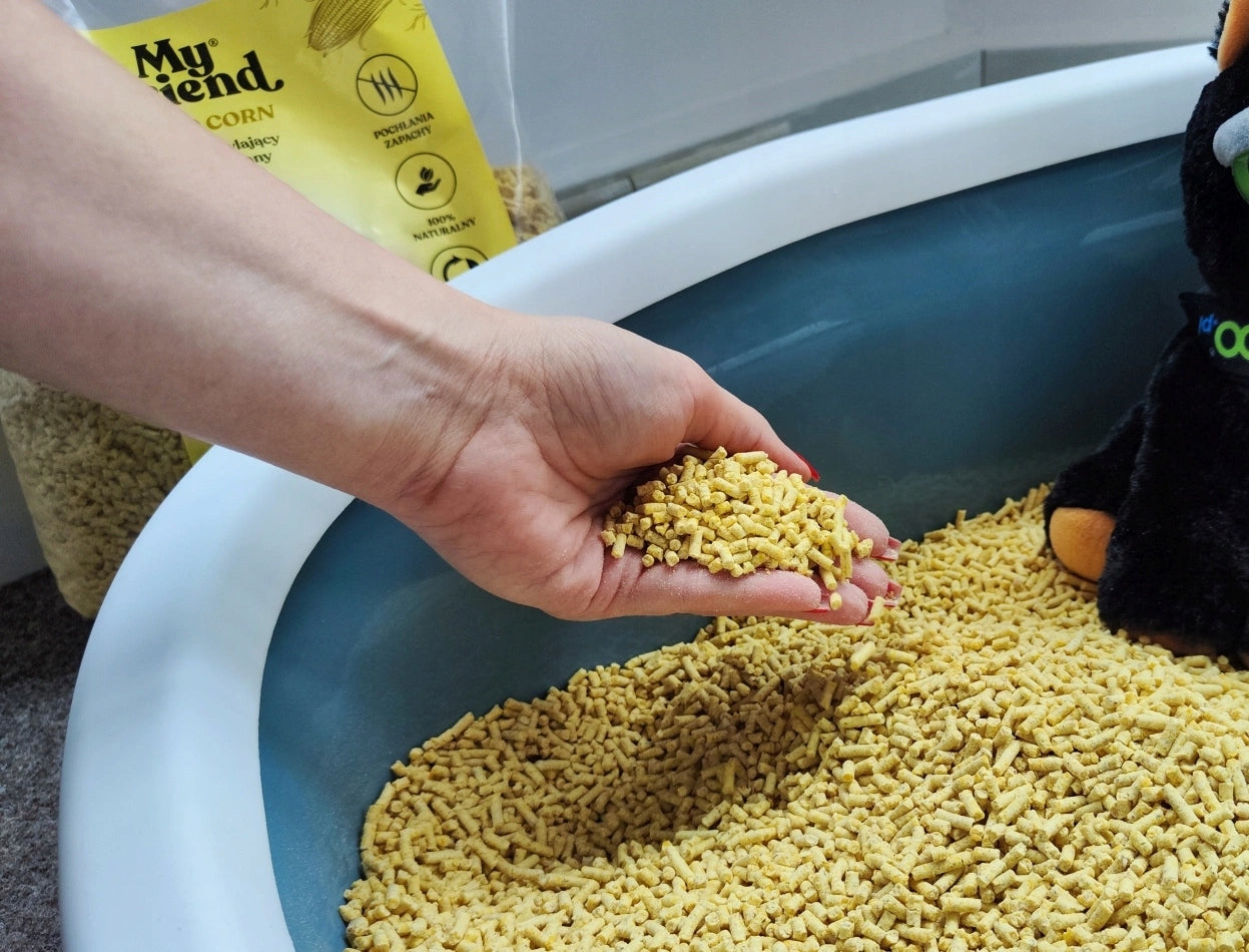 My Friend Gold Corn 7l /4,5kg clumping corn litter for cat Kind litter