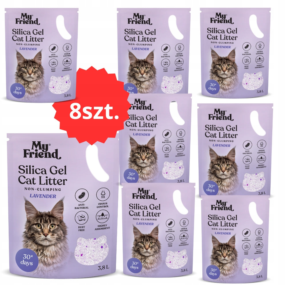 My Friend Silicone 3,8 l Non-Clumping Dust-Free Cat Litter Silicone