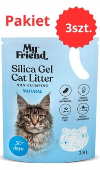 My Friend Silicone Cat Litter 3,8 L Dust-Free, Odor-Free 3 Pieces